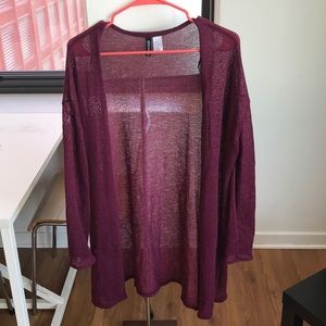 Long sleeved cardigan